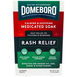 Domeboro Medicated Soak Rash Relief (Burow’s Solution), 12 Count (Pack of 1) - Packaging May Vary
