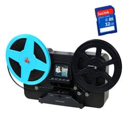 Magnasonic All-in-One Super 8/8mm Film Scanner, Converts Film into Digital Video, Scans 3