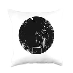 Beruf Arbeit Job Handwerker lustige Sprüche Sweep Chimney Sweeper Throw Pillow, 18x18, Multicolor