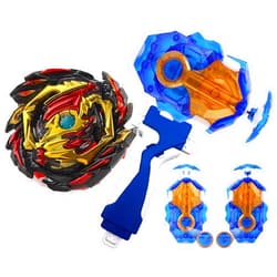 SUPERBLADE B-184 Launcher Set Bay Blades for 8-12 Bey Battling Tops Burst B-145 DX Starter Venom Diabolos.Vn.B Gaming Top Toys Left and Right Launcher Grip Play Blade Blades for Boys 6-8 Festival Gift