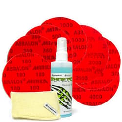 bowlingball.com Total Bowling Ball Resurfacing and Cleaning Kit (Set of 7 Abralon Pads + Monster Tac & Monster Pad)