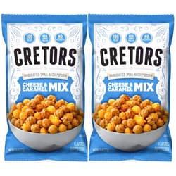 G.H. Cretors The Mix Popped Caramel & Real Cheddar Cheese Pop Corn 7.5 oz. (Pack of 2)