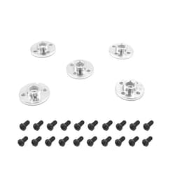 URIMPAVIDO 5PCS Aluminum Alloy Servo Arm Servo Horn 25T Standard Servo Disc with M3 Screws for RC Car Truck Boat Robot Helicopter DIY Model Toy Parts (Silver)