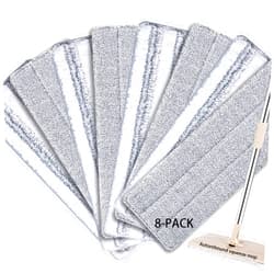 Bycarm Microfiber Cleaning Pads (8-Pack Refill) Compatible with Bosheng Joymoop 13