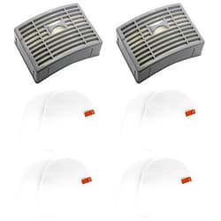 Lemige Vacuum Filters Replacement Parts for Shark Powered Lift-Away DLX NV580 Series NV581, NV581Q, NV585, NV586, 2 Post Filters + 4 Foam&Felt Filters, Part # XFFT580