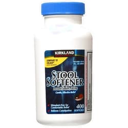Kirkland Signature Stool Softener 100mg, 400 Softgels (2 Pack)
