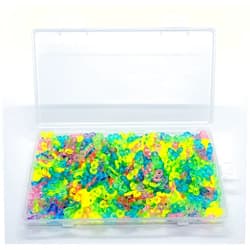 JUWANTU S Clips,600 Pieces Boxed,S clips for Loom Bracelets,Rubber Band Loom Band S Clips, Connectors Supplement kit for Loom Bracelets and DIY Bracelet Making,Loom Bracelets DIY Handicrafts (colorful)