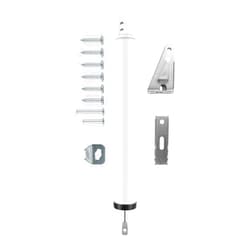 OXDFK Screen and Storm Door Closer Kit, Heavy Duty Pneumatic Screen and Storm Door Closer, Screen and Storm Door Push Button Latch Set Replacement Kit, Adjust Smooth Closing Speed
