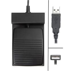ECS Dictation Foot Pedal for Dragon Medical Practice Edition, Legal, Group and Dragon Medical One – Hands Free USB Single Button Press and HoldDictation Foot Pedal for Dragon Medical Practice Edition, Leg
