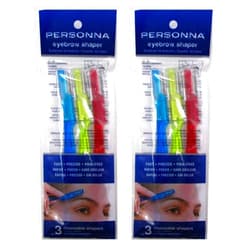 Personna Eyebrow Shapers 3 Count (2 Pack)
