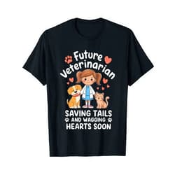 Veterinarian Appreciation Outfits for Women Future Veterinarian Future Vet Veterinary School for Girls T-Shirt
