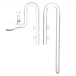 JARDLI Glass Lily Pipe Set Outflow with Surface Skimmer & Multi-Level Water Intake (17mm for 16/22mm (5/8'' i.d.) tubing)