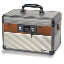 Glosen Storage Safe Box Lockable Dorm Storage Trunk with Key Lock - Briefcase, Medicine Lock Box, Lock Boxes for Personal Items
