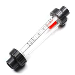 Othmro LZS-15D 10-100L/h Water Liquid Flow Measuring Meter Tube Style Flowmeter 1pcs