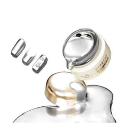 Grospe Metallic Painting Gel, Reflective Mirror Metal for Nails Art,Silver Gold Painted Gel Nail Polish, 3D Metal Mirror Effect Premium Salon Nail Glitter Manicure Pigments (Silver)