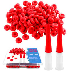KAEZDD 40 Pcs Caulk Caps, Caulk Saving Cap Caulk Sealer Saver Open Caulking Tube for Sealing and Preserving, with Storage Box for Easy Storage