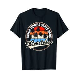 Retro Classic Bahia Honda State Park Florida Surf Vintage Bahia Honda State Park Florida Palm Tree Beach T-Shirt