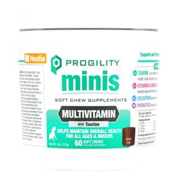 Nootie Progility Mini Multvitamin for Small Dogs, Multivitamin Supplement for Dogs with Taurine, 60 Soft Chews per Container