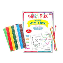 Wikki Stix Preschool Activity Book with 72 Non-Toxic, Reusable Wikki Stix Provides School Readiness Skills; Made in USA.