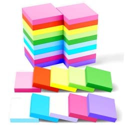 LABUK Sticky Notes 3x3 Inch, Bright Colors Self-Stick Pads 30 Pads/Pack 100 Sheets/Pad Total 3000 Sheets, Easy to Used for Home Office Notebook