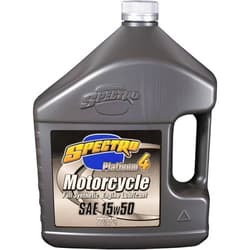 Spectro Oil Spectro U.SP4155 Platinum Motorcycle Full Syn 4T - 15W50-4lt. - 4/Case