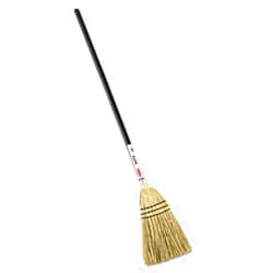 Rubbermaid Commercial Products Lobby Straw/Corn Broom, Brown, 38-Inch, Indoor/Outdoor Broom for Courtyard/Garage/Lobby/Mall/Office