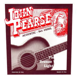 John Pearse 600L Phosphor Bronze Acoustic Guitar Strings