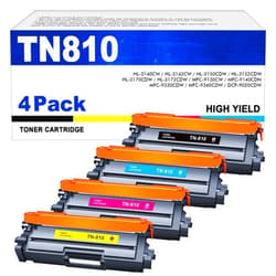 DMGE TN810 TN810XL Toner Cartridges - Standard Yield 4 Pack Replacement for Brother TN810XL Toner TN810 Toner Compatible for Brother MFC-L9610CDN HL-L9410CDN HL-L9430CDN HL-L9470CDN MFC-L9630CDN Printer