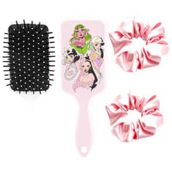 Generic 3 Pcs Melanie Hair Accessories Set with 1Pc Hair Brush with 2 Pcs Scrunchies for Girls, Soft Bristles Brush for Women Girls Martinez Merch, Suitable for Adults and Fans