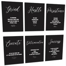 Coume 6 Pcs Art Acoustic Panels 12 x 16 Inch Inspirational Self Adhesive Soundproof Wall Panels Decorative Sound Absorbing Panels Motivational Acoustical Wall Panels for Studio Acoustic Treatment Home