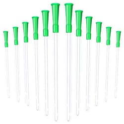 Nuanchu 30 Pieces PVC Replacement Tubings Supplies Tubes Kit Clear Replacements Hose with Flexible Rounded End for Smooth Insert (14 FR)