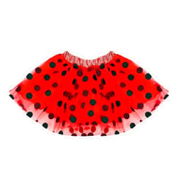 SeasonsTrading Ladybug Polka Dot Tulle Tutu Lined Skirt, Girls