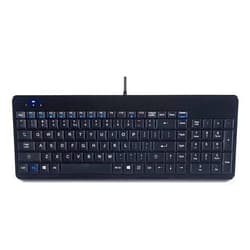 Perixx PERIBOARD-220H US, Wired Compact USB Keyboard with 2 Hubs - Build-in Numeric Keypad - Black - US English Layout, (11506)