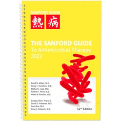 By MD David N. Gilbert (Author), MD Henry F. Chambers (Author), MD Michael S. Saag (Author), MD Andrew T. Pavia (Author), MD Helen W. Boucher (Author), Jeb C. Sanford Douglas Black PharmD, David O. Freedman MD, Kami Kim MD, Brian S. Schwartz MD (Editor) & 3 more The Sanford Guide to Antimicrobial Therapy 2022 (Spiral Edition)