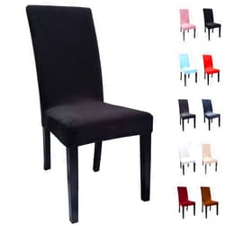 ZAIROU Velvet Chair Covers for Dining Room Stretch Removable Washable Short Dining Chair Covers Seat Slipcover for Hotel Dining Room Ceremony Banquet Wedding Party