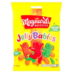 Bassett's Maynards Bassetts Jelly Babies Sweets Bag 165g
