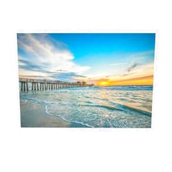 KAJAME Naples Pier Florida Beach Exquisite Wall Art Wall Decoration Painting Housewarming Gift Suitable for Living Room Office Washroom Bathroom Bedroom Toilet Kitchen And Other Decorations24x36inch(60x90cm)