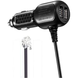 Emirrehgo Radar Detector Vehicle Power Cable Cord for Escort Valentine One V1 Beltronics Uniden Escort Passport 9500ix 9500i 8500x50 Solo S2 S3 Radar Detectors Replacement Power Adapter