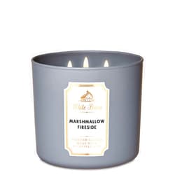 Bath & Body Works White Barn Marshmallow Fireside 3 Wick Candle, 14.5oz/411g