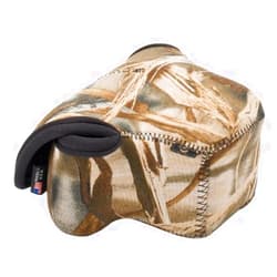 LensCoat BodyBag 4/3 Camouflage Neoprene Protection Camera Body Bag case (Realtree Max4) lenscoat