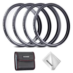 NEEWER 77mm Macro Close Up Lens Filter Kit (+1, 2, 4, 10), 4 Pieces of Magnifying Filters with Storage Pouch for Macro Photography, Compatible with 77mm Canon Nikon Sony Fujifilm Camera Lenses