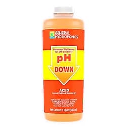 General Hydroponics pH Down Liquid Premium Buffering For pH Stability, Quart 1 quart pH Down