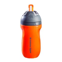 Tommee Tippee Insulated Non-Spill Straw Cup, 12m+ Toddler Training Drinking Bottle, 100% Leak Proof, Sporty Carry Handle, BPA Free, 9oz, Orange