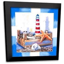 ArtDirect - Withaar, Rian 15x15 Black Modern Framed Art Print Titled: Holiday memories II