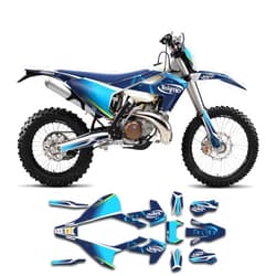 Kungfu Graphics Custom Decal Kit for TX 125 TX125 2017 2018 2019, Blue, HQTFECX1619071-KR