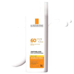 La Roche-Posay Anthelios Light Fluid Facial Sunscreen SPF 60 | Lightweight Sunscreen For Face | Fluid Texture | Broad Spectrum SPF + Antioxidants | Oil Free & Oxybenzone Free | Travel Size 1.7 Fl. Oz.