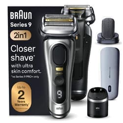 Braun Series 9 PRO+ Electric Shaver, Shaving Kit with 5 Pro Shave Elements and ProComfort Head, SmartCare Center