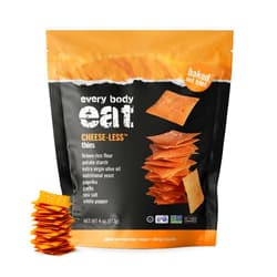 Every Body Eat Snack Thins, Cheese-less Flavor, Vegan, Gluten Free and Dairy Free (Pack of 2)