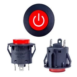 ToiCottage 2Pcs 3 pin Switch for Kids car Toys Accessory Power Button for Ride on car The Power Switch Start Replacement Power Switch for Kids Electric Cars Compatible with Power Wheels Start Switch Parts