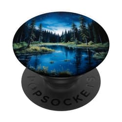 Forest Lover SteMi Accessories Forest Lover Outdoor Nature Forest Ranger PopSockets Adhesive PopGrip